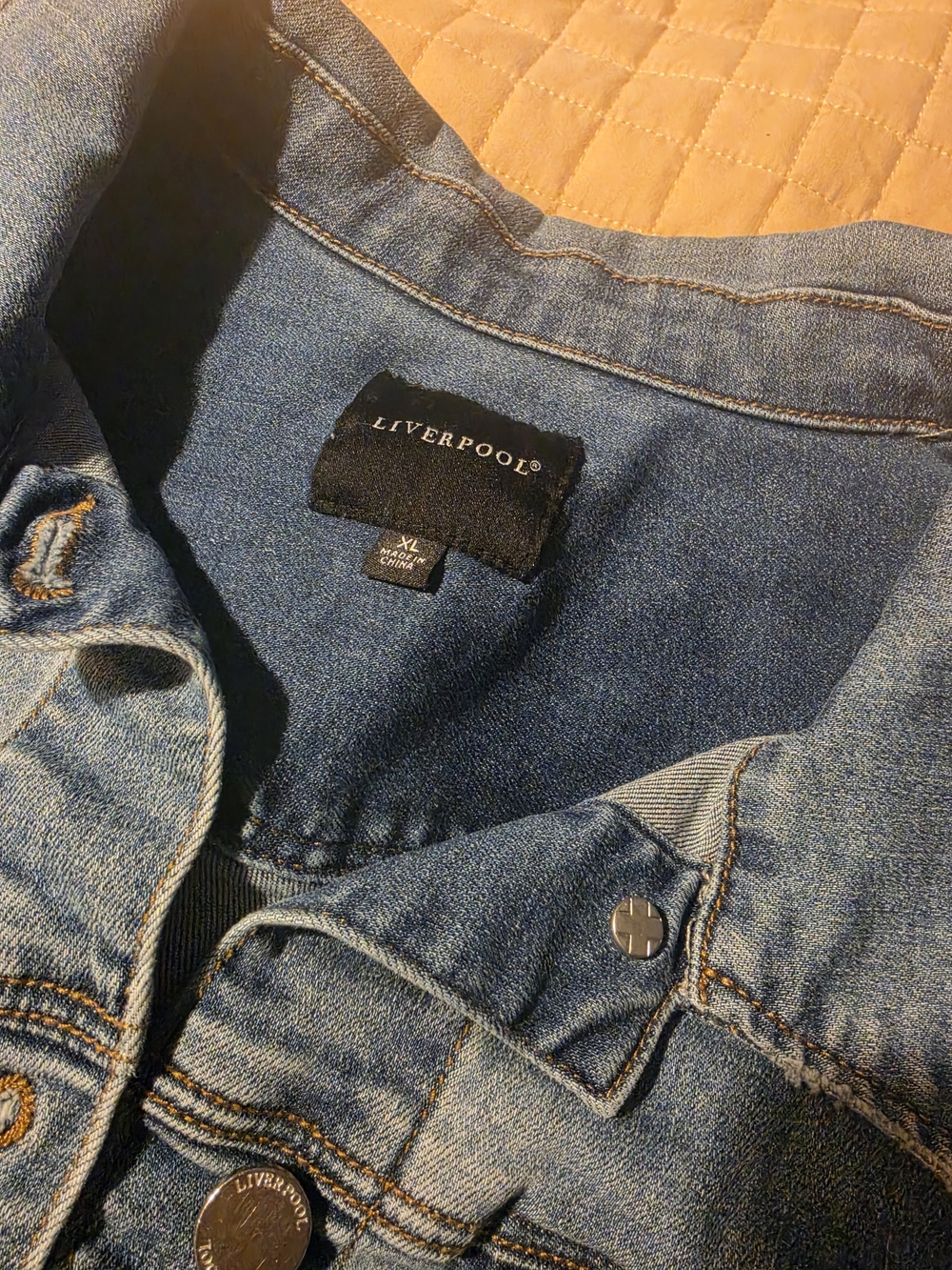 Liverpool Blue Denim Jean Jacket - Picture 12 of 13